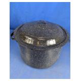 Speckled Enamelware Stock Pot & Lid