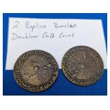 2 Replica Brasher Doubloon Gold Coins