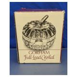 Gorham Full-Lead Crystal Apple Dish
