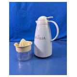 Gevalia Thermal Carafe & Glass Citrus Juicer Set