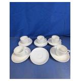 White Espresso Cup & Saucer Set
