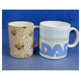 Strawberry & Father's Message Mug Lot
