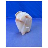 Carved Onyx Stone Abstract Figurine Bookend