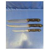 Stainless Steel Kitchen Knife Trio