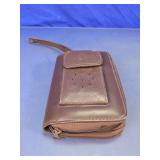 Faux Leather Zippered Organizer Wallet Planner