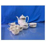 Kutani China Bamboo Tea Set