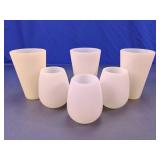 White Frosted Vase & Tumbler Assortment