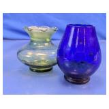 Vintage Colored Glass Vases