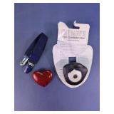 Wireless Car Kit Mitten Clips and Heart Brooch
