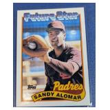 ROOKIE CARD 1989 TOPPS SANDY ALOMAR JR