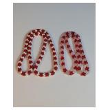Vintage Beaded Holiday Garland Duo