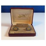 Signature Hand Engraved Oval Cufflinks Box