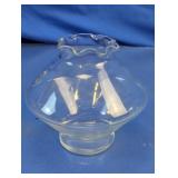 Clear Glass Ruffled Hurricane Lamp Shade