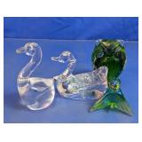 Glass Animal Figurines Lot