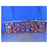 Vintage Cast Iron Rose Garden Gate Section