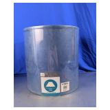 At Home Blue Velvet Velveten Uno Drum Lamp Shade