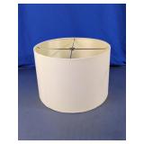 Off-White Fabric Drum Lamp Shade