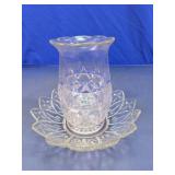 Glass Votive Holder with Tray