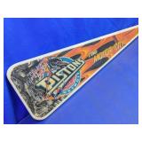Detroit Pistons Pennant Wall Clock