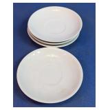 White Ceramic Saucers Lot