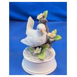 White Dove Ceramic Music Box
