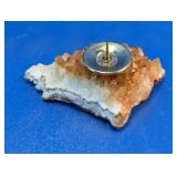 Citrine Quartz Crystal Candle Holder