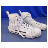 Dior Style High Top Sneakers