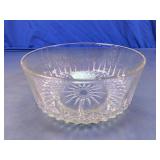 Arcoroc USA Cut Glass Pattern Serving Bowl