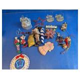 Mixed Decorative Holiday Ornaments Lot