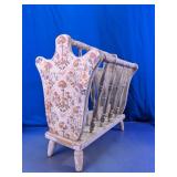 Vintage Wooden Magazine Rack Floor Stand