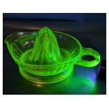 Uranium Glass Citrus Juicer Reamer