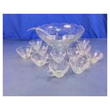 Glass Punch Bowl Set