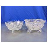 Cut Glass Footed Bowl Assortment