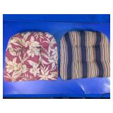 Mixed Pattern Chair Cushions Duo