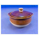 Mini Glazed Stoneware Style Covered Casserole Dish