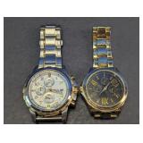 Fossil FS4795 & Gold Tone Wristwatch Pair