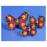 Terracotta Butterfly Tabletop Decor Lot
