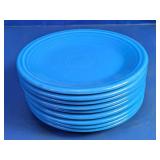 Vintage Fiesta Turquoise Blue Plates