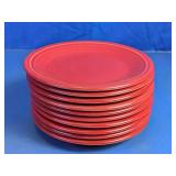 Vintage Fiesta Scarlet Red Plates