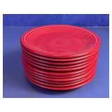 Vintage Fiesta Scarlet Red Plates