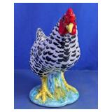 Vintage Ceramic Plymouth Rock Chicken Figurine
