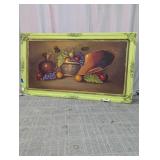 Framed Fruit Still Life Oil Print