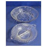 Vintage Clear Cut Glass Bowls