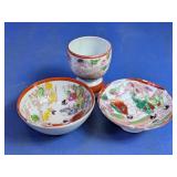 Japanese Cup And Bowls Lot