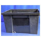 Black Plastic Storage Tote