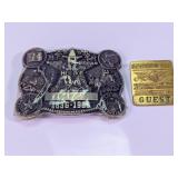 Houston Rodeo Buckle & Texas Fair Badge