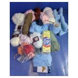 Assorted Yarn Lot w/ Boye Circular Knitting Needle