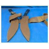 Pair of Kukri Knives & Sheath Set