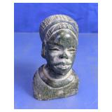 African Style Stone Bust Sculpture