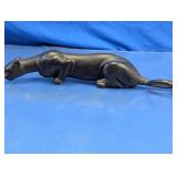Black Wood Panther Figurine